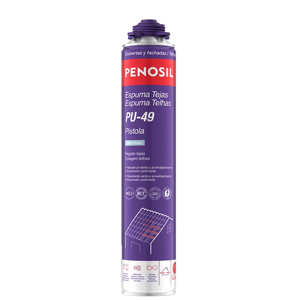 Escuma poliureta PENOSIL pistola TEULES  PU-49P vermell 750ml 