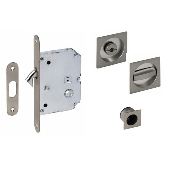 Kit porta corredera a/tibad.quadrats NEGRE 20mm Divalfer