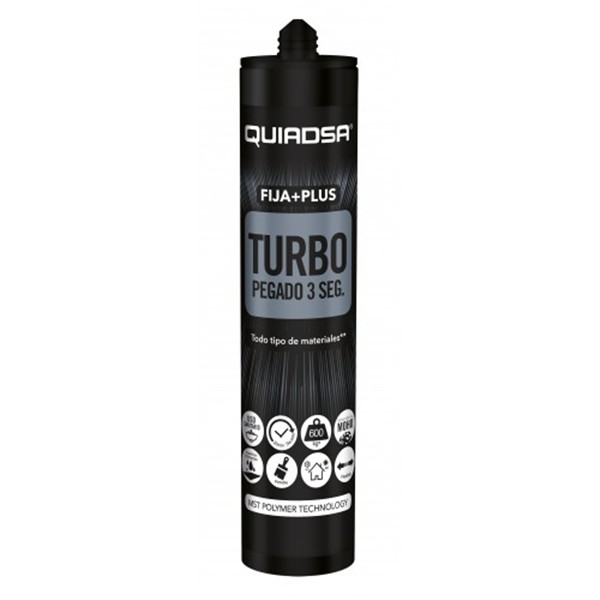 Adhesiu Fijaplus Quiadsa TURBO 3S Negre 290ml 52503446