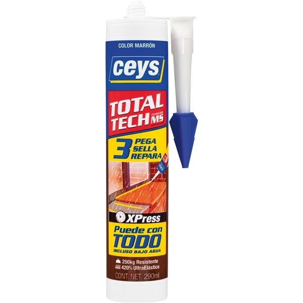 Cartutx adh.poliu.Ceys Total Tech MARRO 290ml 