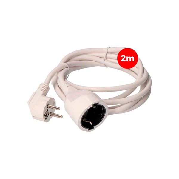 Prolong.maneg.EDM 3x1,5 T/TL 3x1,5mm 2mts Blanc