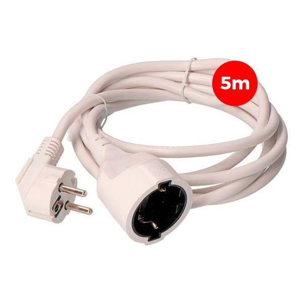 Prolong.maneg.EDM 3x1,5 T/TL 3x1,5mm 5mts Blanc