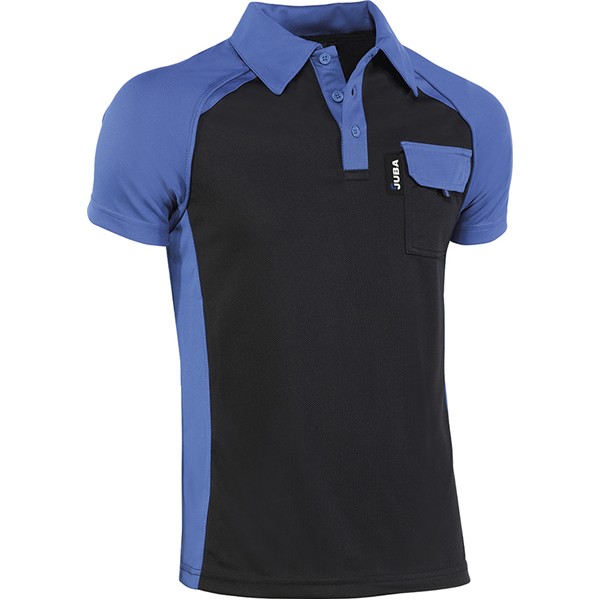 POLO M/CORTA C/BOLSILLO NGR/AZUL XL