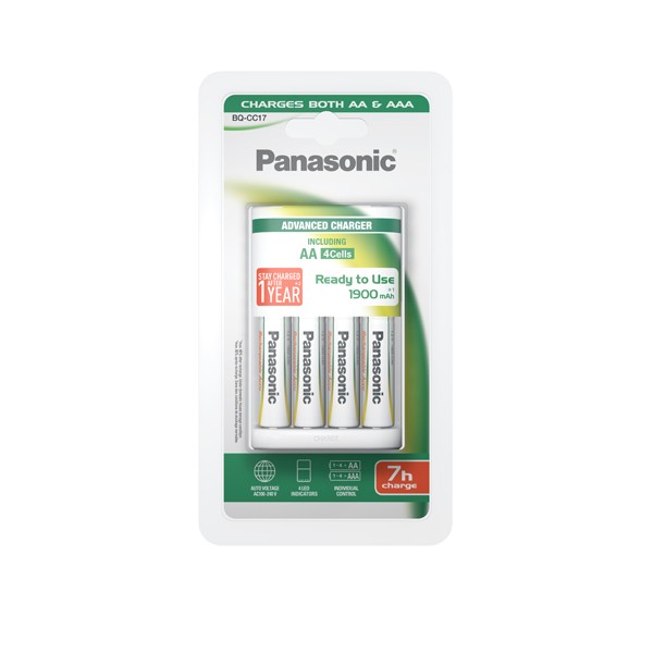 Carregador piles 8H+ 4 piles AA Panasonic 2000 MA BQ