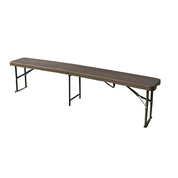 BANCO PLEGABLE POLIETILENO PROFER HOME 185X30X43C marr&oacute;