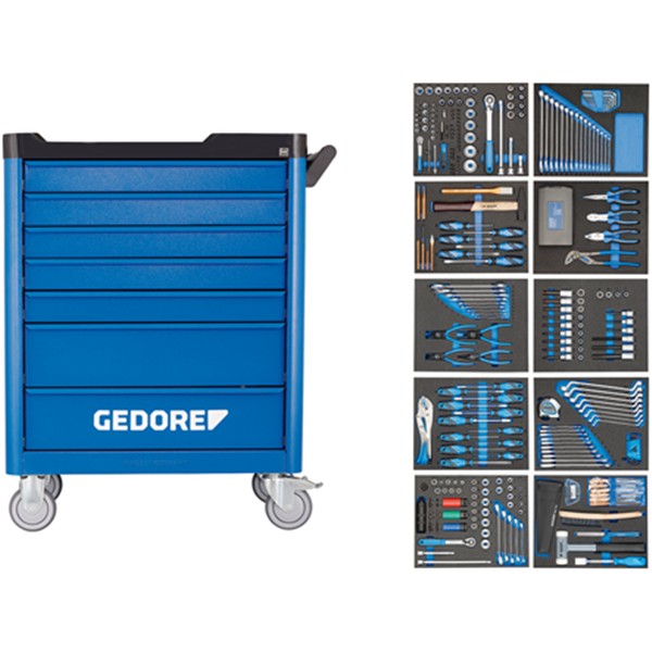 Carro eines 308pc.Gedore WSL-L-TS-308