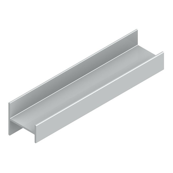 Mts. Perfil "H" terra 19mm. plata mate PRH19-S85 (4 MTS.)