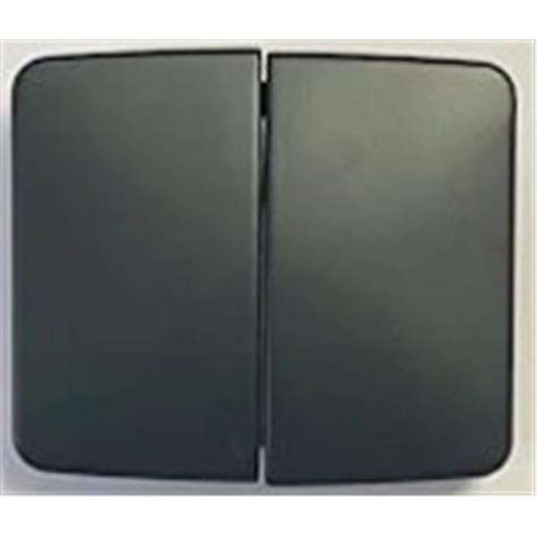 Doble tecla doble combinaci&oacute; interruptor-conmutador Serie Arco Antracita