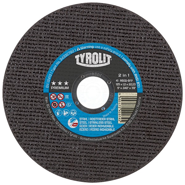 Disc Tyrolit PREMIUM 230x1,9x22,2 inox A46Q-BFXA