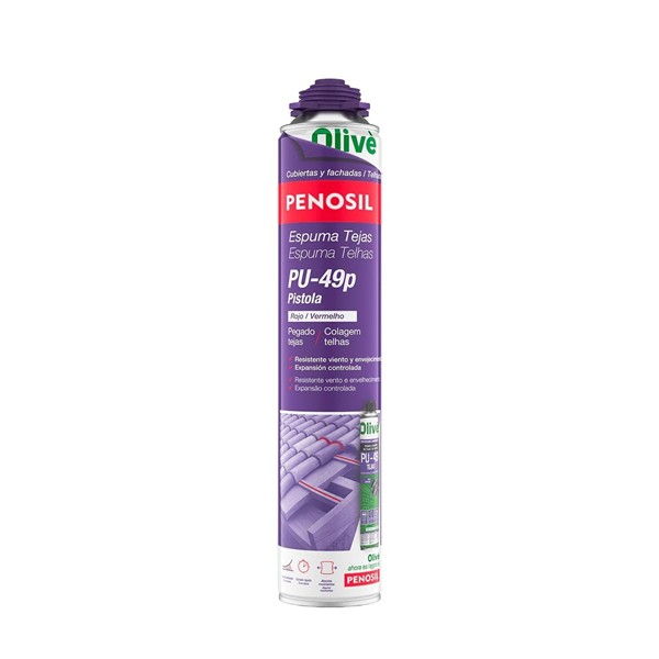 Escuma poliureta PENOSIL pistola TEULES  PU-49P gris 750ml 
