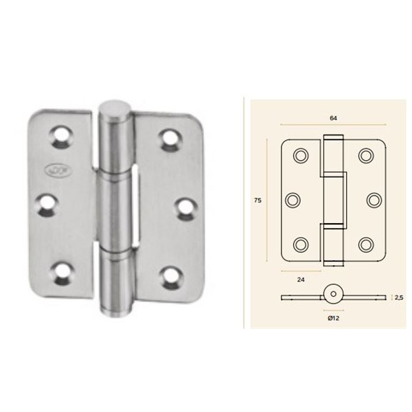 Frontissa Inox ECO 64x75x1,5mm