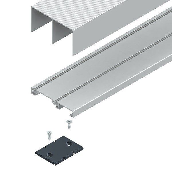 Kit guies KG75-30 plata mate 3 mts.