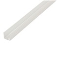 Perfil U 15x15-2,5M alumini plata 90686