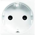 Tapa base d'endoll 2P+T lateral Schuko Arc blanc alpi NIESSEN