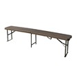BANCO PLEGABLE POLIETILENO PROFER HOME 185X30X43C marr&oacute;