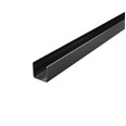 Perfil U 15x15-2,5M alumini Negre Mate