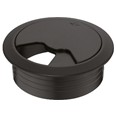 Passacables negre 80mm.