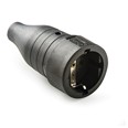 Base goma Famatel 257 16A/250V Negra